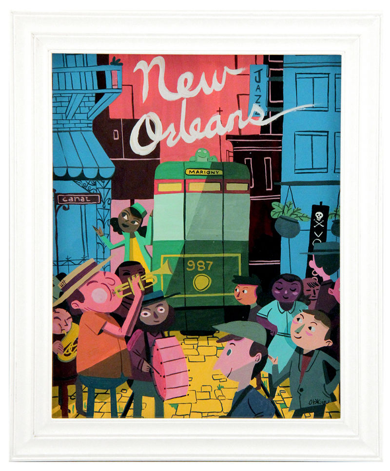 Nueva Orleans por Oliver Akuin de Tiana y el Sapo